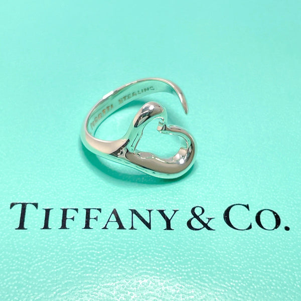 TIFFANY&Co. Ring Open heart Elsa Peretti Sterling Silver #10(JP Size) Silver Women Used