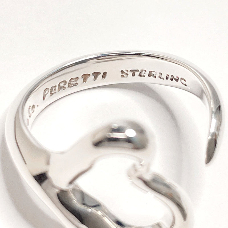 TIFFANY&Co. Ring Open heart Elsa Peretti Sterling Silver #10(JP Size) Silver Women Used