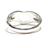 TIFFANY&Co. Ring Open heart Elsa Peretti Sterling Silver #9(JP Size) Silver Women Used