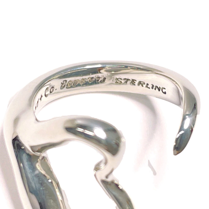 TIFFANY&Co. Ring Open heart Elsa Peretti Sterling Silver #11.5(JP Size) Silver Women Used