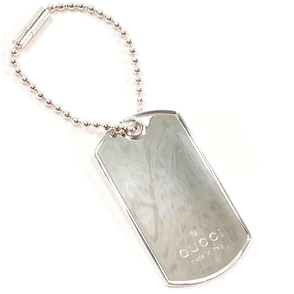 GUCCI charm Dog tag Ball chain Silver925 Silver unisex Used