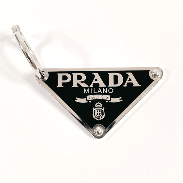 PRADA earring triangle logo Silver925 Silver unisex Used