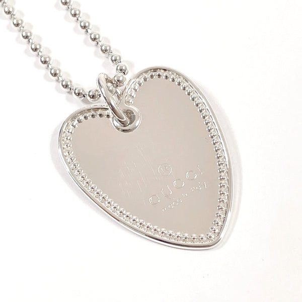 GUCCI] Gucci Heart G Silver 925 Ladies Necklace – KYOTO NISHIKINO