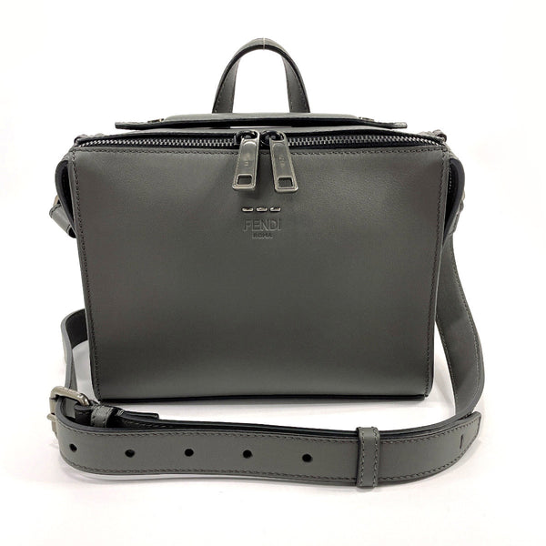 FENDI Handbag 7M0238 2WAY leather gray Women Used