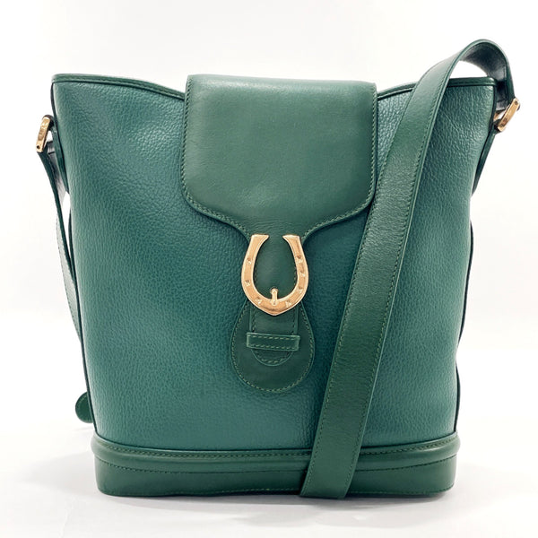 GUCCI Shoulder Bag 001・084・1200 Old Gucci leather green Women Used