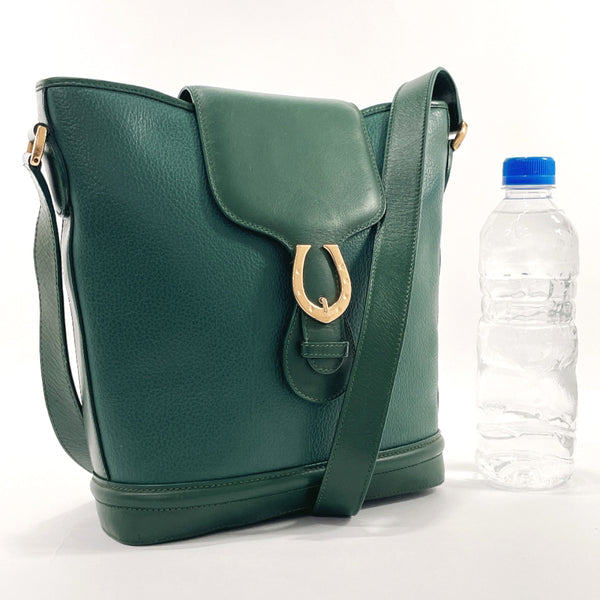 GUCCI Shoulder Bag 001・084・1200 Old Gucci leather green Women Used