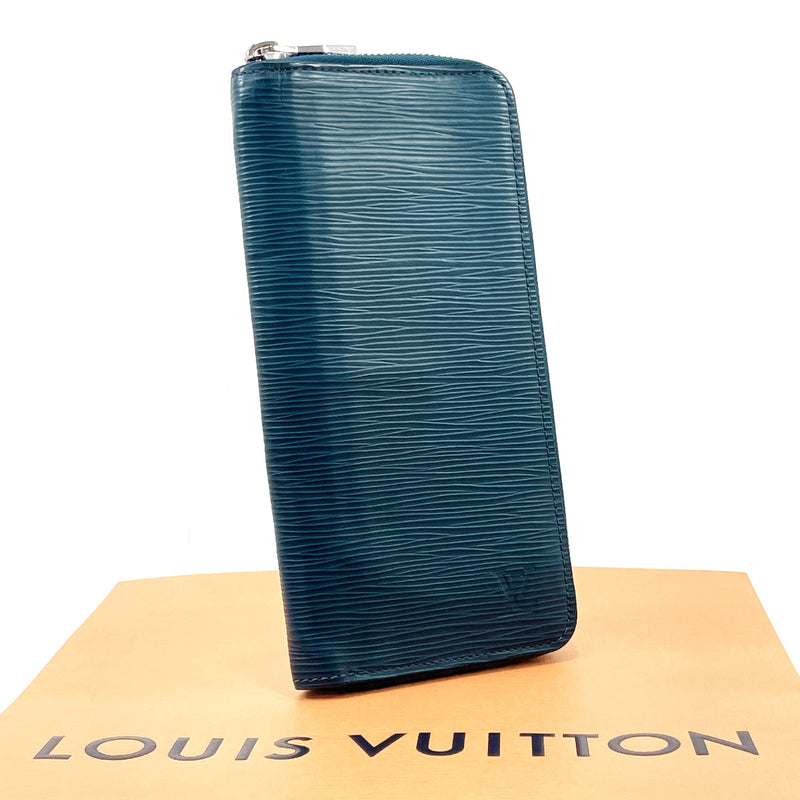 Louis Vuitton Blue Epi Leather Zippy Wallet
