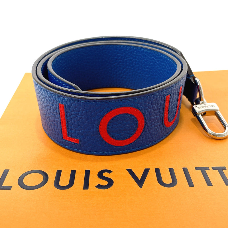 LOUIS VUITTON Shoulder strap Taurillon Clemence blue unisex Used –