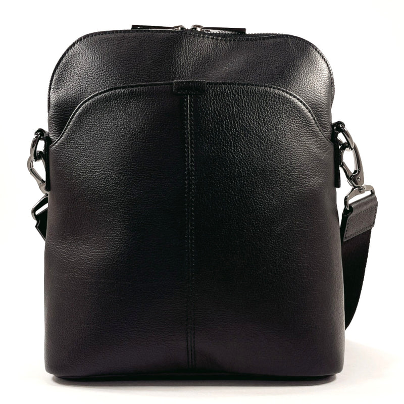BURBERRY BLACK LABEL Shoulder Bag leather Black mens Used