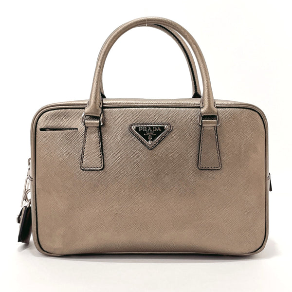 PRADA Handbag Safiano leather gold Women Used