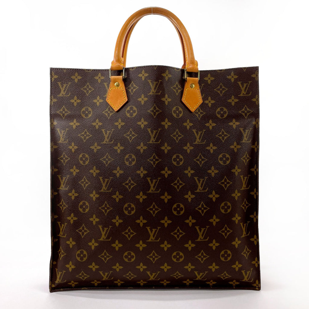 Used Louis Vuitton Sack Plastic Tote Handbag M51140 Brown