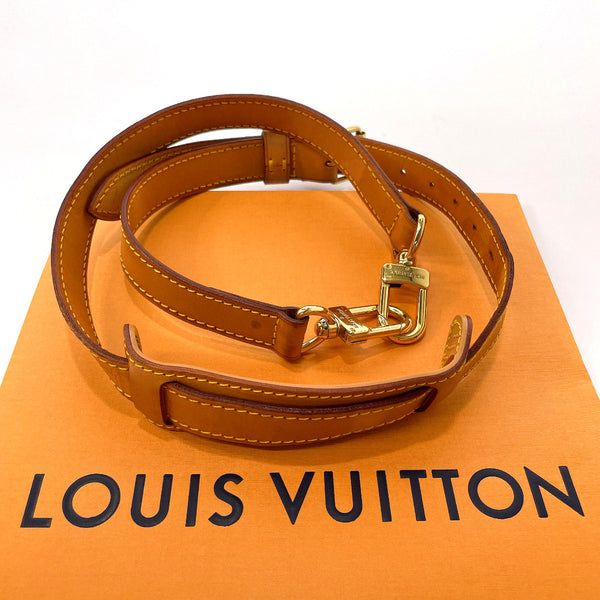 LOUIS VUITTON Shoulder strap For Keepall Bandouliere Leather Brown unisex Used