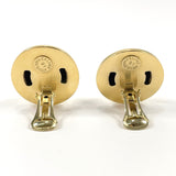 CELINE Earring Circle logo starball metal gold Women Used
