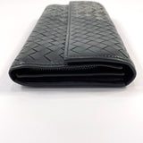 BOTTEGAVENETA purse Intrecciato leather Black Black mens Used