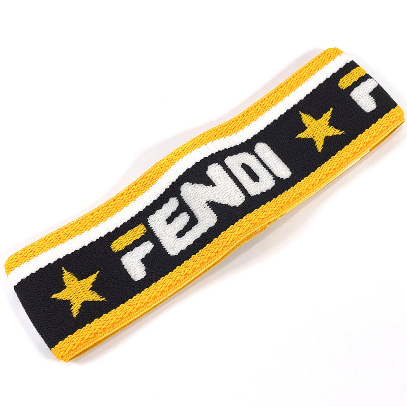 FENDI Other accessories FAC065 A6MK hair band FIRA Collaboration polyester/Rubber yellow unisex New