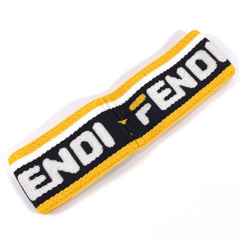 FENDI Other accessories FAC065 A6MK hair band FIRA Collaboration polyester/Rubber yellow unisex New