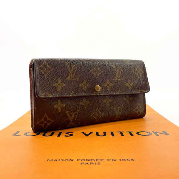 LOUIS VUITTON purse M61726 Pochette Porto Monnet Credit Monogram canvas Brown unisex Used