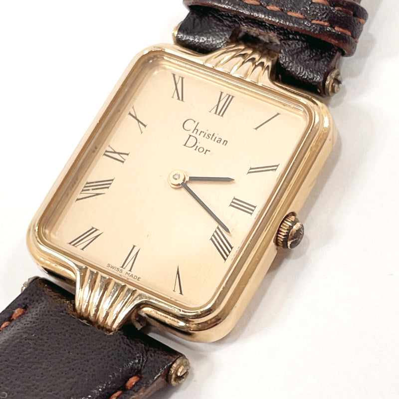 Christian Dior Watches Stainless Steel/leather gold gold Women Used
