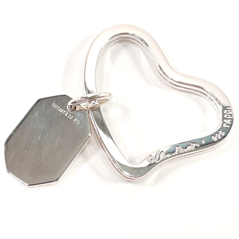 TIFFANY&Co. key ring open heart keyring Elsa Peretti Silver925