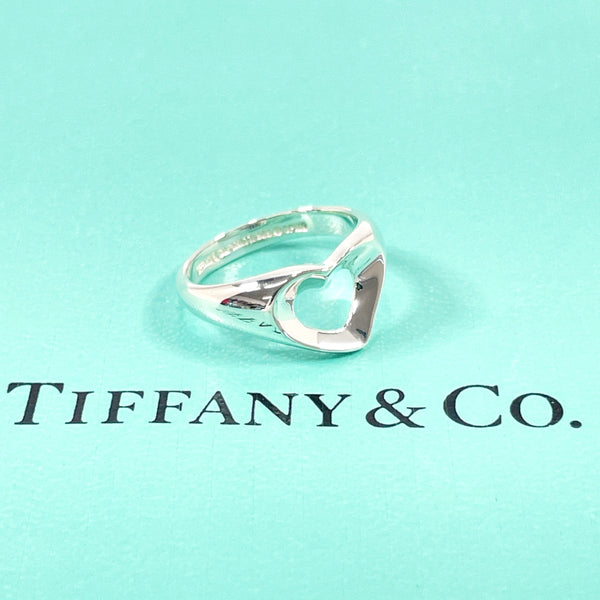 TIFFANY&Co. Ring Open heart Elsa Peretti Silver925 #7(JP Size) Silver Women Used