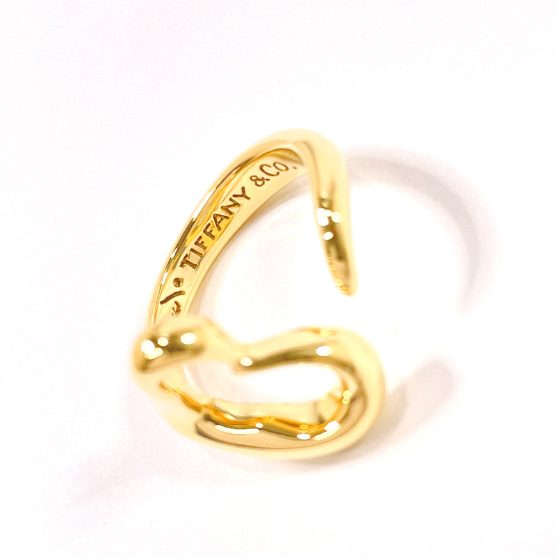 TIFFANY&Co. Ring Open heart Elsa Peretti K18 yellow gold #11(JP Size) gold Women Used