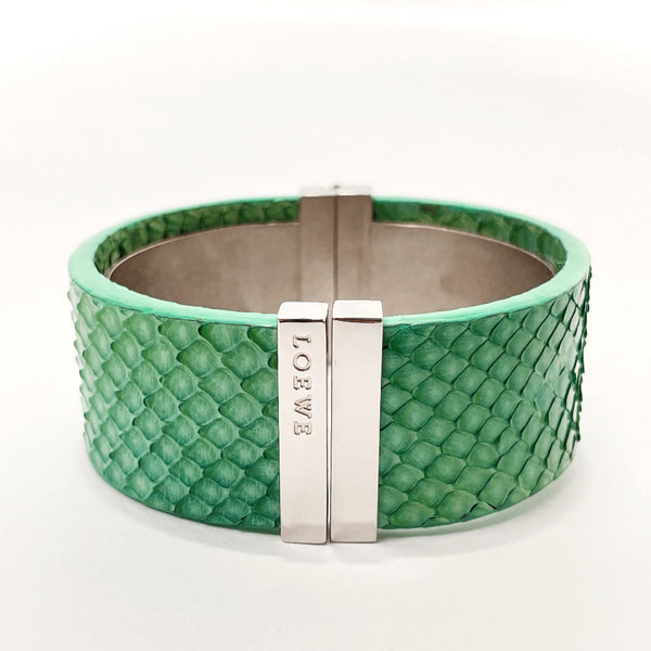 LOEWE bracelet Python green Women Used