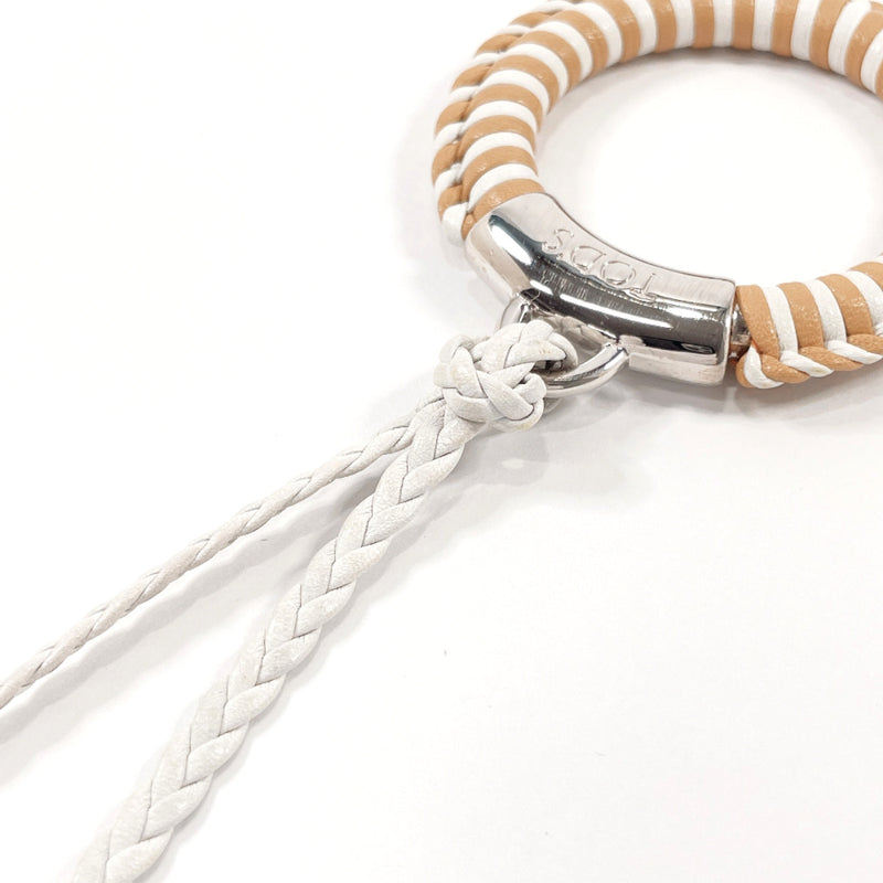 TOD’S Necklace metal/leather beige beige Women Used