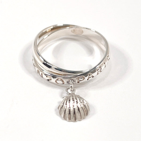 KENZO Ring Shell motif 2 stations Silver925 #13(JP Size) Silver Women Used