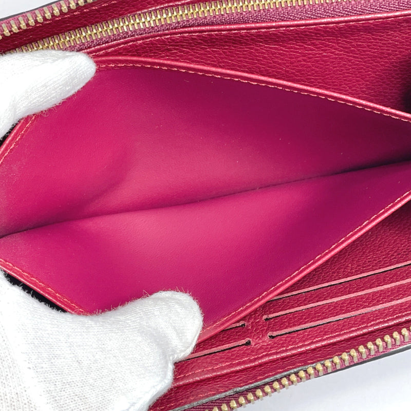 Louis Vuitton Vintage Pink Monogram Empreinte Leather Zippy Wallet