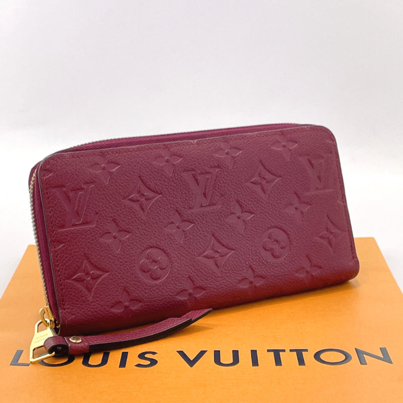 Louis Vuitton Bordeaux Empreinte Leather Monogram Zippy Wallet Zip Around  862064 For Sale at 1stDibs