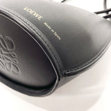 LOEWE Shoulder Bag A546Z49X01 molded bucket bag leather Black Women Used