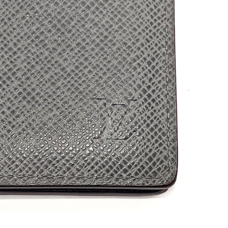 LOUIS VUITTON wallet M32642 Portefeiulle compact Taiga gray gray mens Used