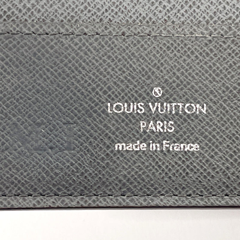 Louis Vuitton Taiga Coin Card Holder Black Wallet mens