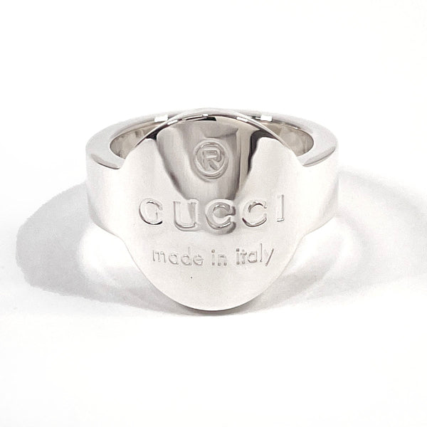 GUCCI Ring Logo plate Silver925 #11(JP Size) Silver Women Used