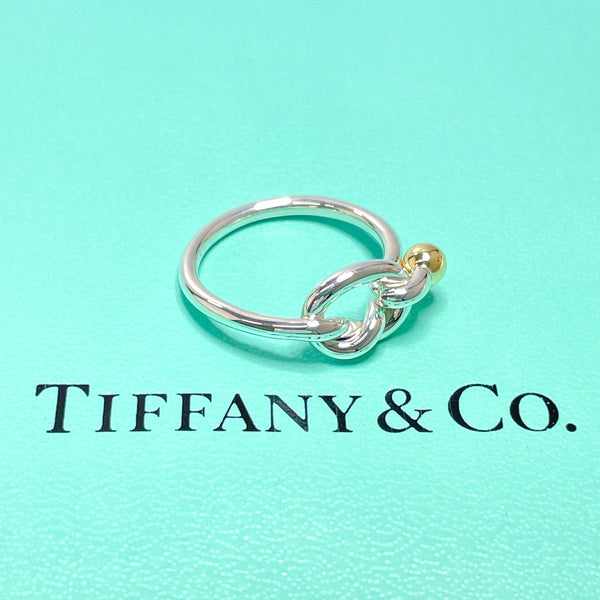 TIFFANY&Co. Ring Hook & Eye Love knot Silver925/K18 yellow gold #12.5(JP Size) Silver Silver Women Used
