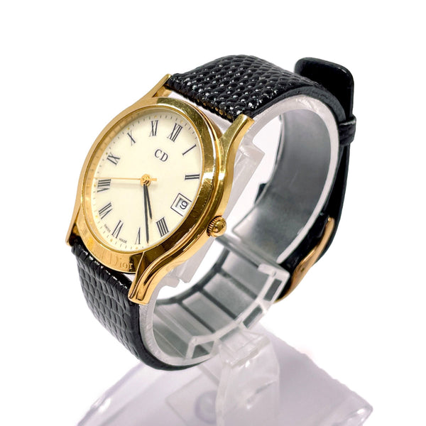 Christian Dior Watches 3004 Stainless Steel/leather gold gold Women Used