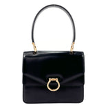 CELINE Handbag leather Black Women Used