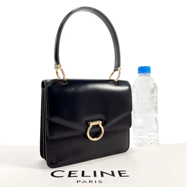 CELINE Handbag leather Black Women Used