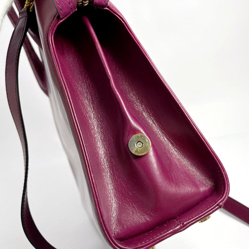 Salvatore Ferragamo Handbag AK 5644 Gancini 2WAY leather purple Women Used