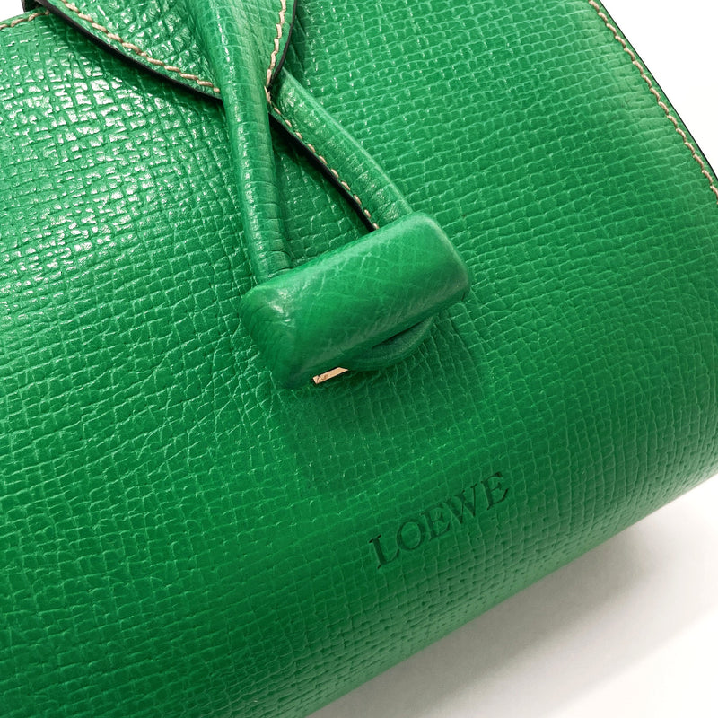 LOEWE Shoulder Bag leather green Women Used