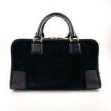 LOEWE Handbag 352.61.A03 Amazona 28 Suede/leather Black Women Used