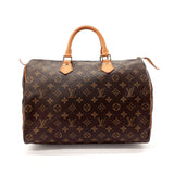 LOUIS VUITTON Handbag M41524 Speedy 35 Monogram canvas/Leather Brown Women Used