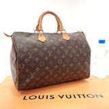 LOUIS VUITTON Handbag M41524 Speedy 35 Monogram canvas/Leather Brown Women Used