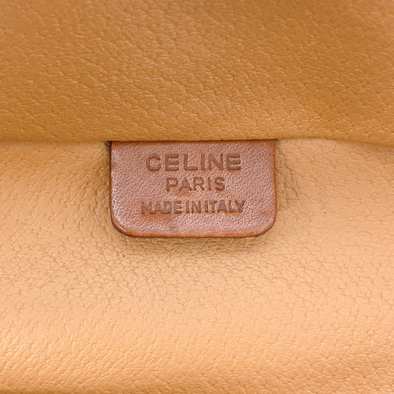 CELINE Handbag Vanity Macadam PVC/leather Brown Women Used