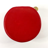 CHANEL Pouch Jewelry case COCO Mark lambskin Red Women Used