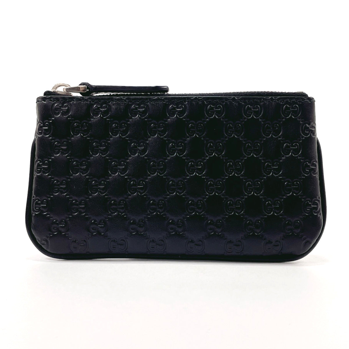 GUCCI coin purse 544476 Micro Guccisima Sima leather Black mens Used ...