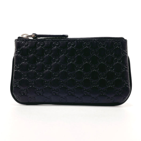 GUCCI coin purse 544476 Micro Guccisima Sima leather Black mens Used