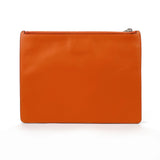 LOEWE Pouch anagram leather Orange Women Used