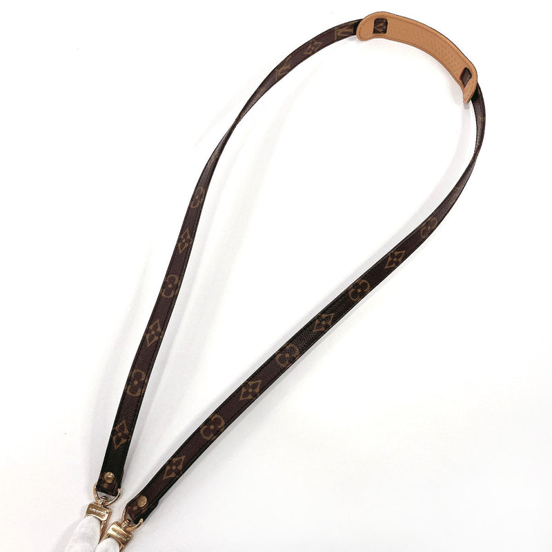 LOUIS VUITTON Shoulder strap Monogram canvas Brown unisex Used –