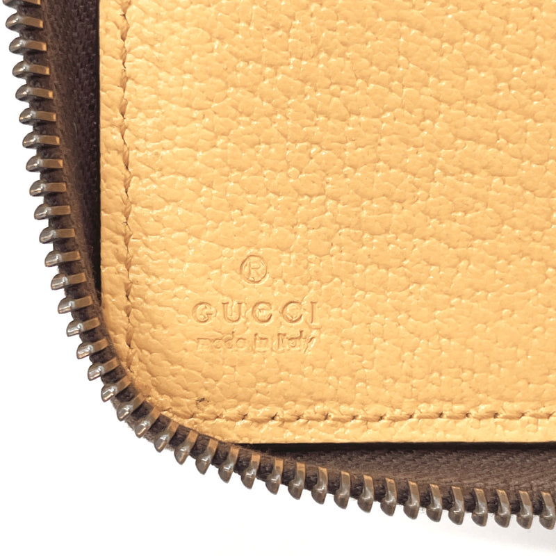 Gucci Yellow Neo Vintage GG Supreme Zip Around Wallet, GG Canvas